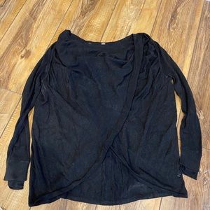 Navy lululemon wrap sweater